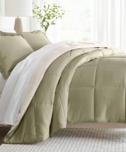 Juego de edredón reversible tamaño King de -Reversible Sage