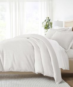 Funda de Edredón tamaño King de Linen Market (Gris) -