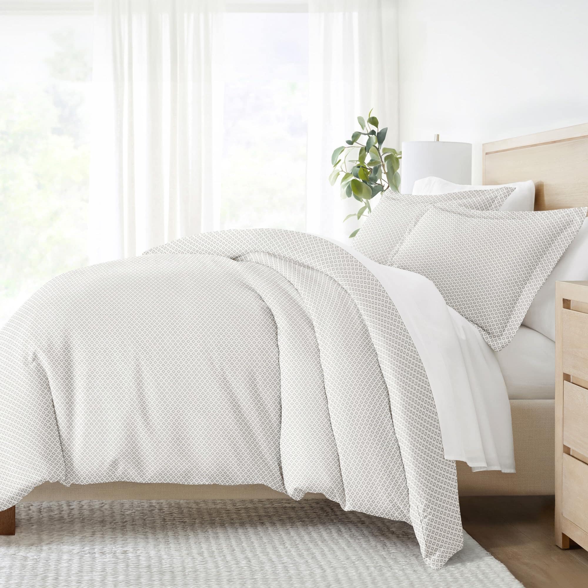 Funda de Edredón tamaño King de Linen Market (Gris) -