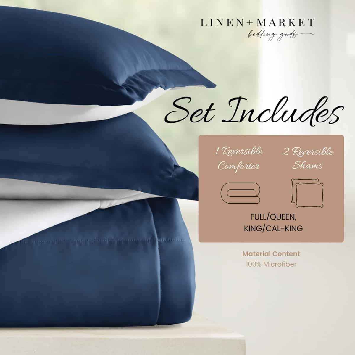 Juego de Edredón Reversible para Individual (2 Piezas) - - Imagen 3