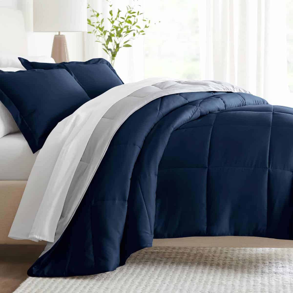 Juego de Edredón Reversible para Individual (2 Piezas) -