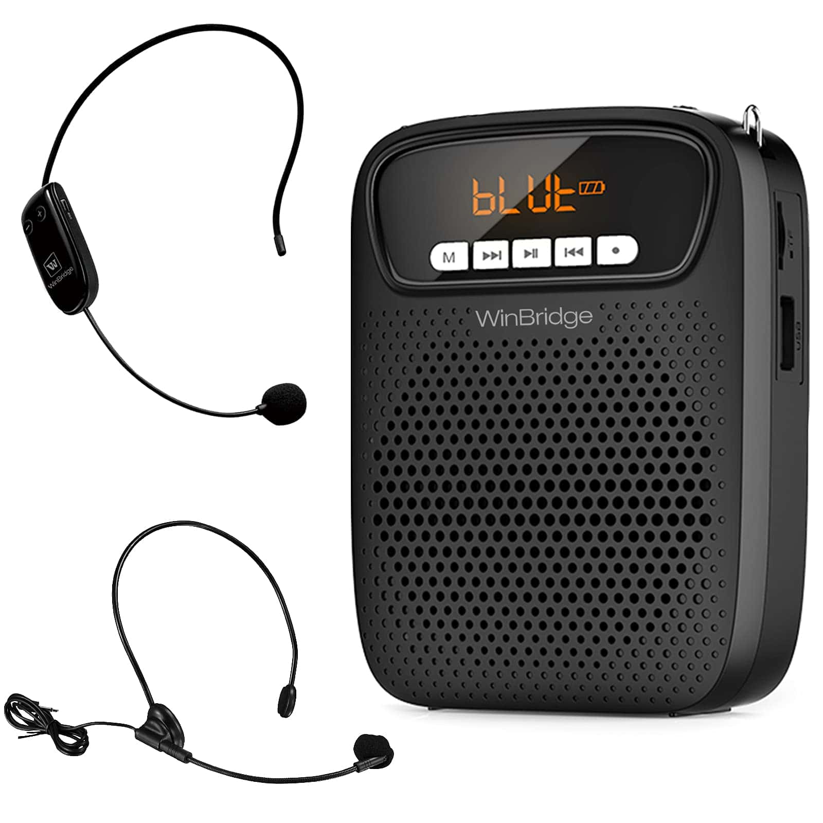 Amplificador de Voz Portátil Inalámbrico con Micrófono de