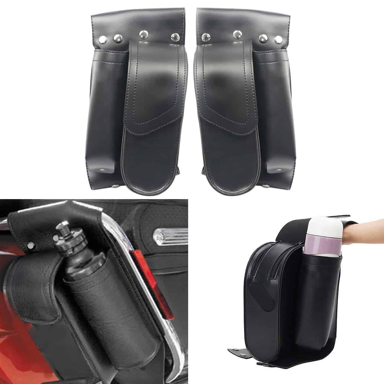 Bolsa de Guardabarros de Cuero de PU para Motocicleta - Imagen 3