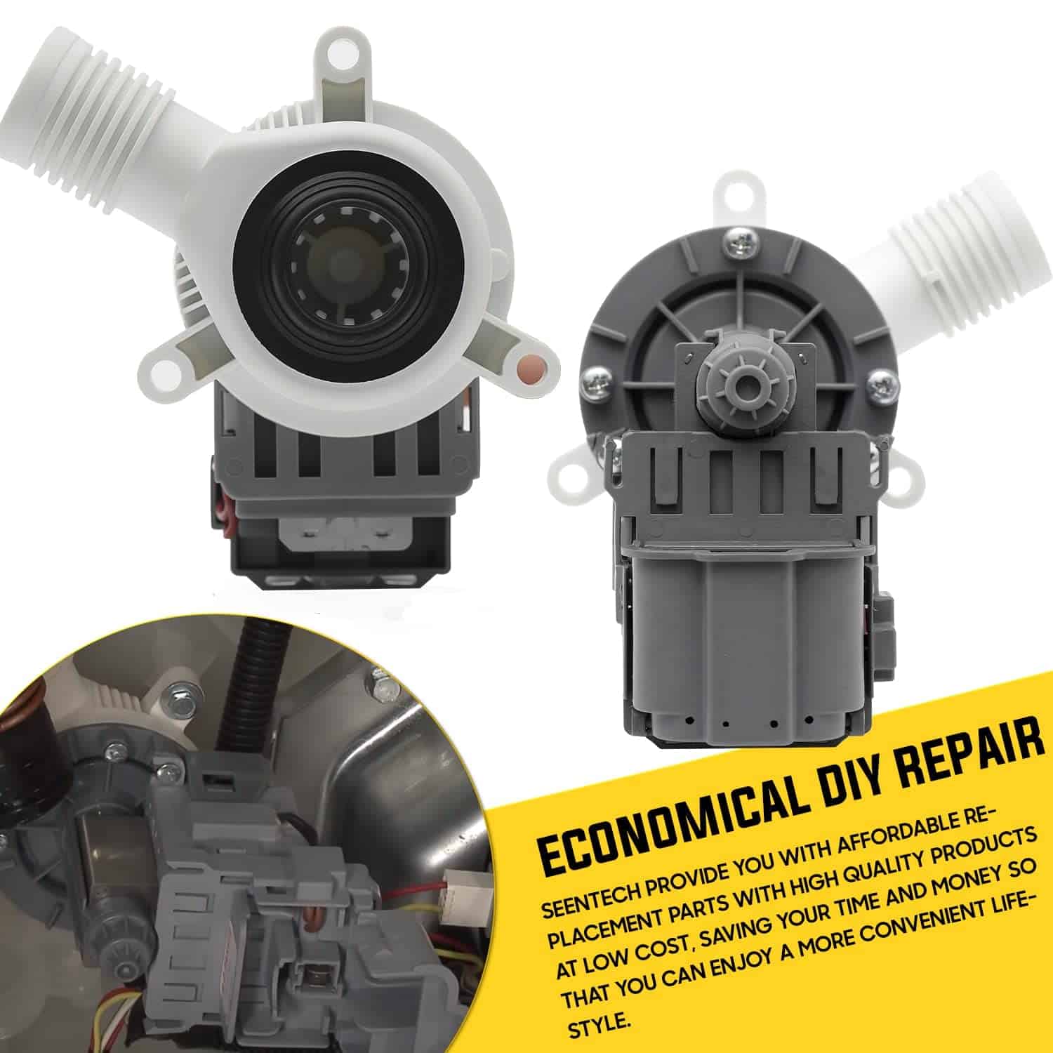 Bomba de Desagüe para Lavadora W10276397 de Lifetime por - Imagen 7