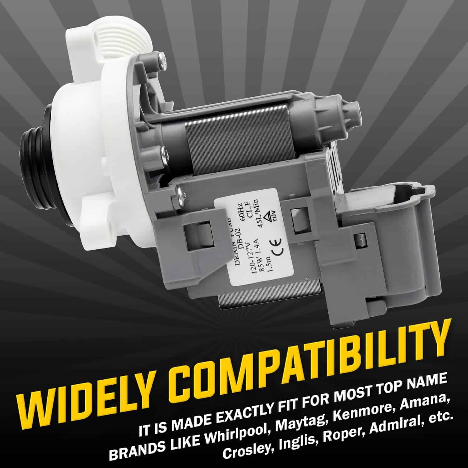 Bomba de Desagüe para Lavadora W10276397 de Lifetime por - Imagen 3