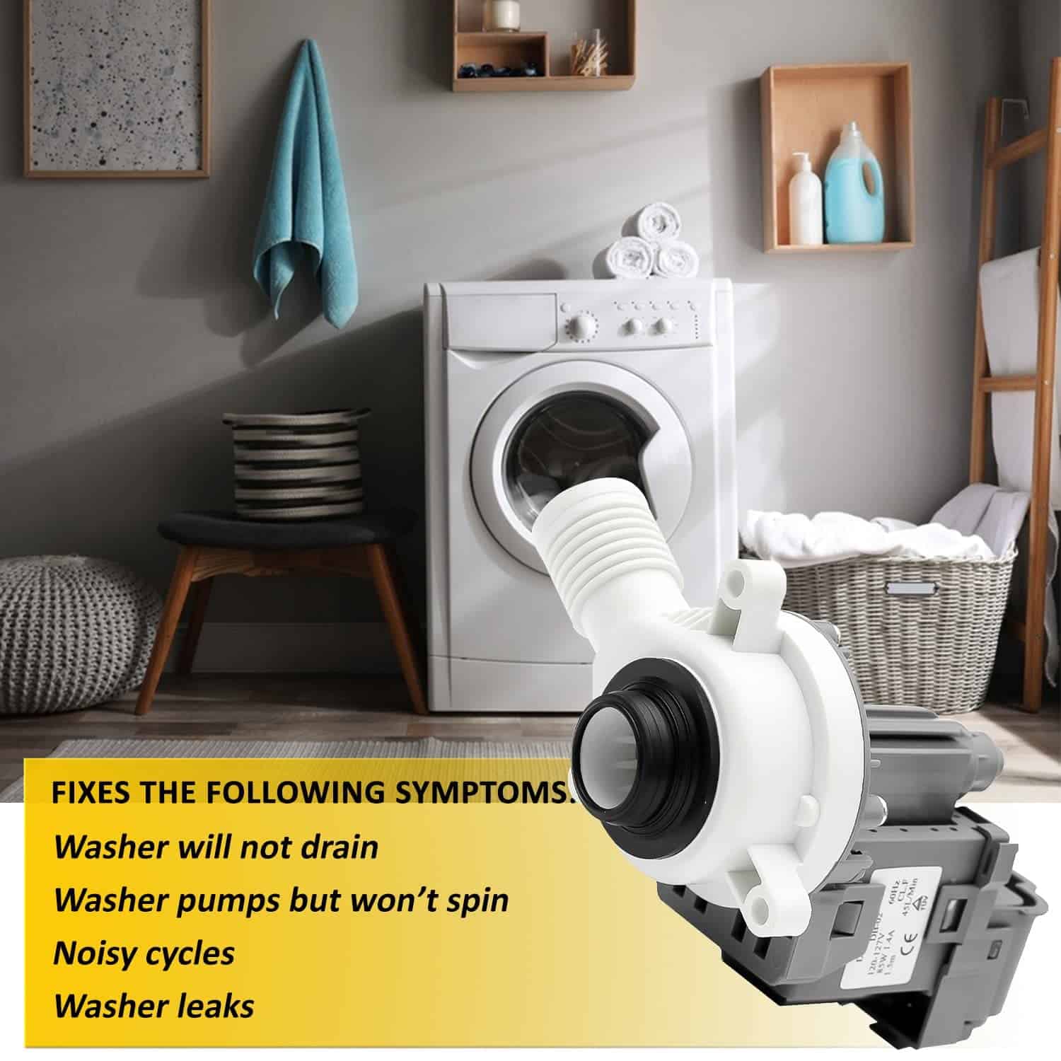 Bomba de Desagüe para Lavadora W10276397 de Lifetime por - Imagen 6