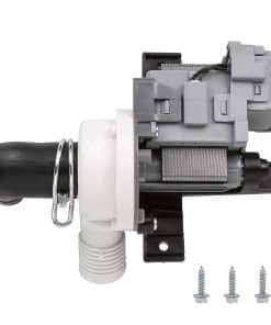 Bomba de desagüe de lavadora W10536347 con 3 tornillos de