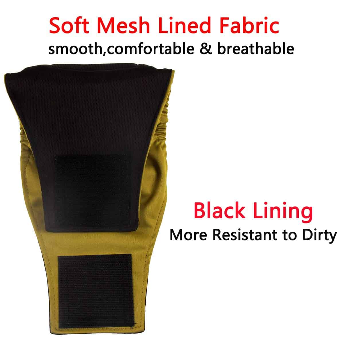 Vecomfy Pañales para Perros Machos (Paquete de 5), - Imagen 4