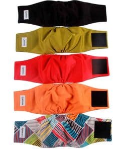 Vecomfy Pañales para Perros Machos (Paquete de 5),