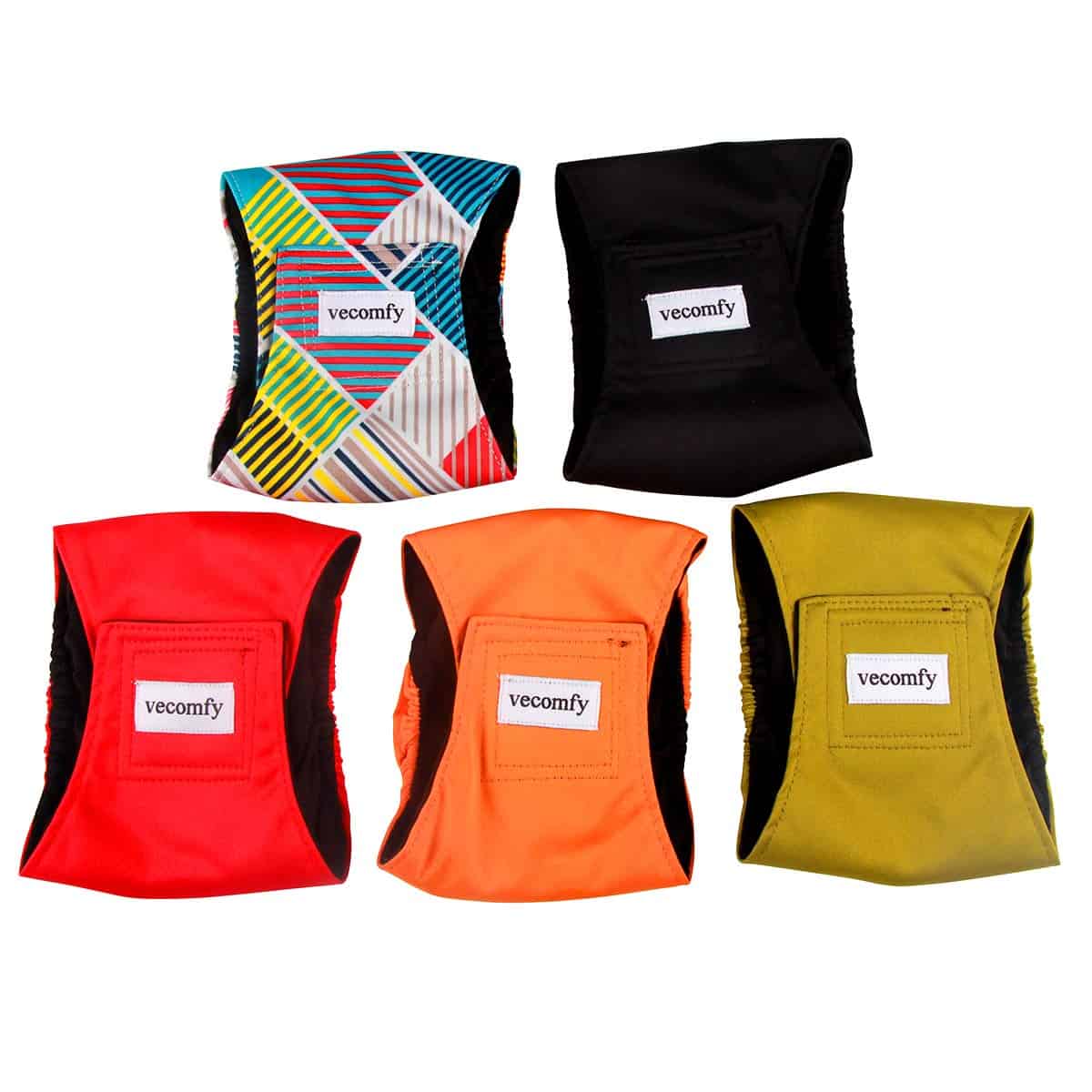 Vecomfy Pañales para Perros Machos (Paquete de 5), - Imagen 9