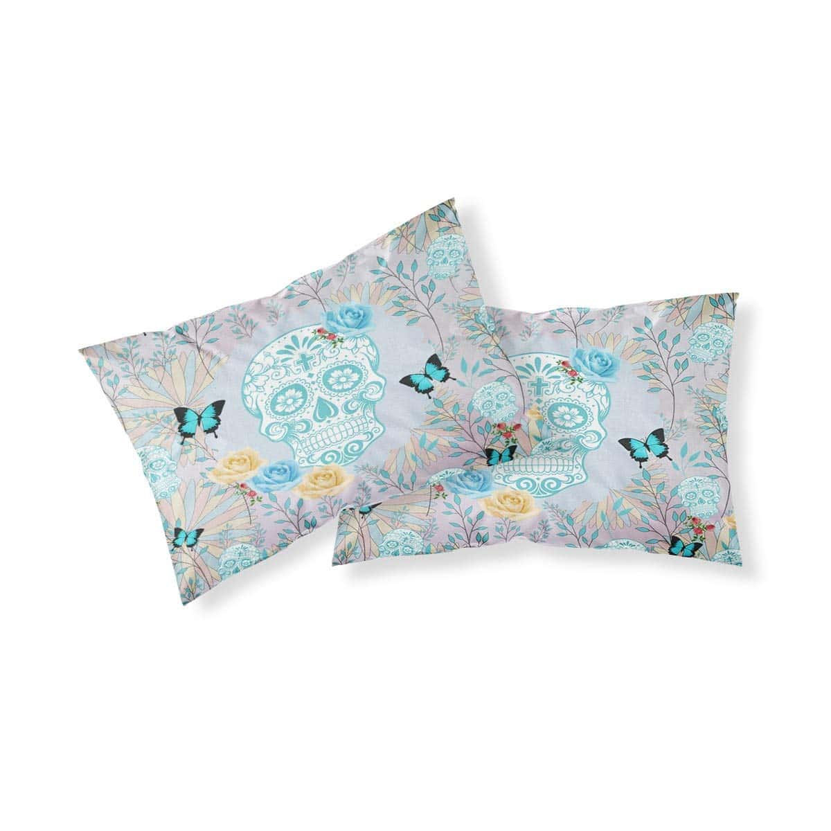 Juego de Funda de Edredón Feelyou Sugar Skull Talla Queen - Imagen 4