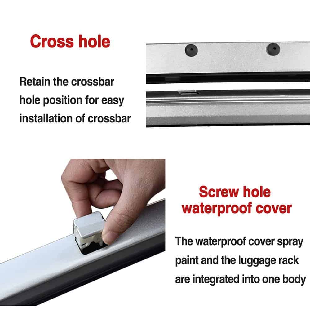 Barras transversales de techo de aluminio para repuesto - Imagen 5