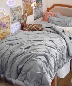 Juego de Edredón Twin Gris Bedsure - Juego de Cama Twin
