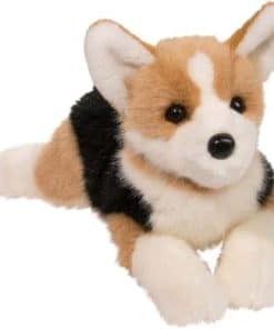 Peluche de perro Corgi tri-color Douglas Konner