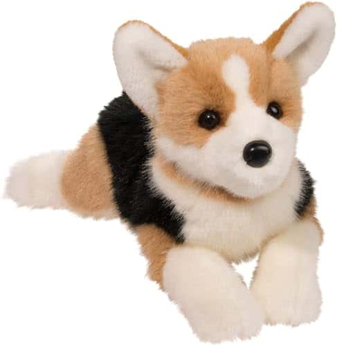 Peluche de perro Corgi tri-color Douglas Konner