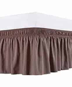 Faldón de Cama Elástico de Tres Lados en Tela Sólida, Fácil