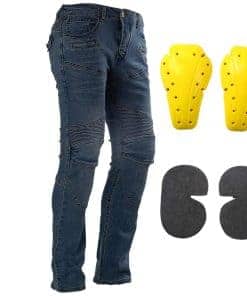 Jeans de Moto con Armadura para Carreras y Ciclismo con 4