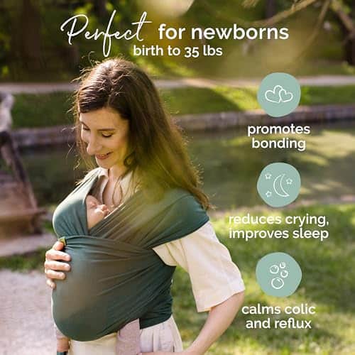 Boba Baby Wrap Carrier Recién Nacido a Niño Pequeño - - Imagen 3