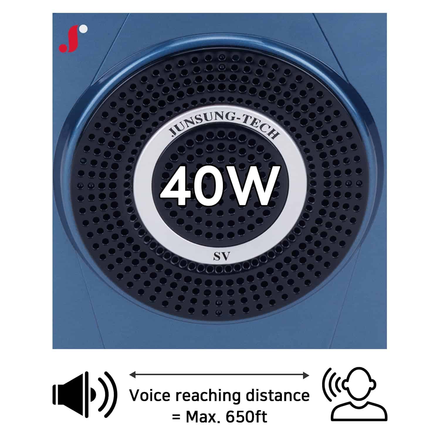 Amplificador de voz portátil GIGAPHONE SV 40W con micrófonos - Imagen 3