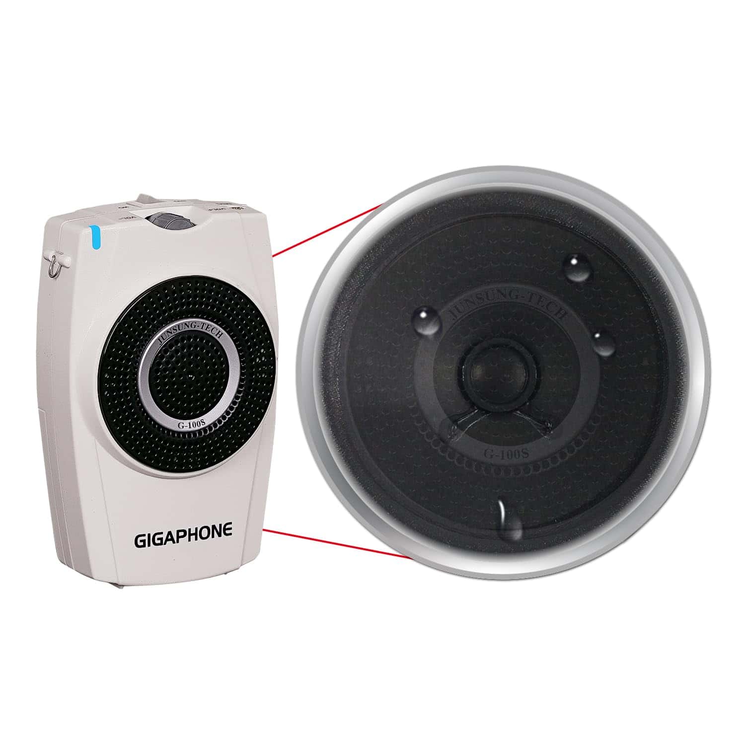 Amplificador de voz portátil gigaphone G100S 30W con - Imagen 7