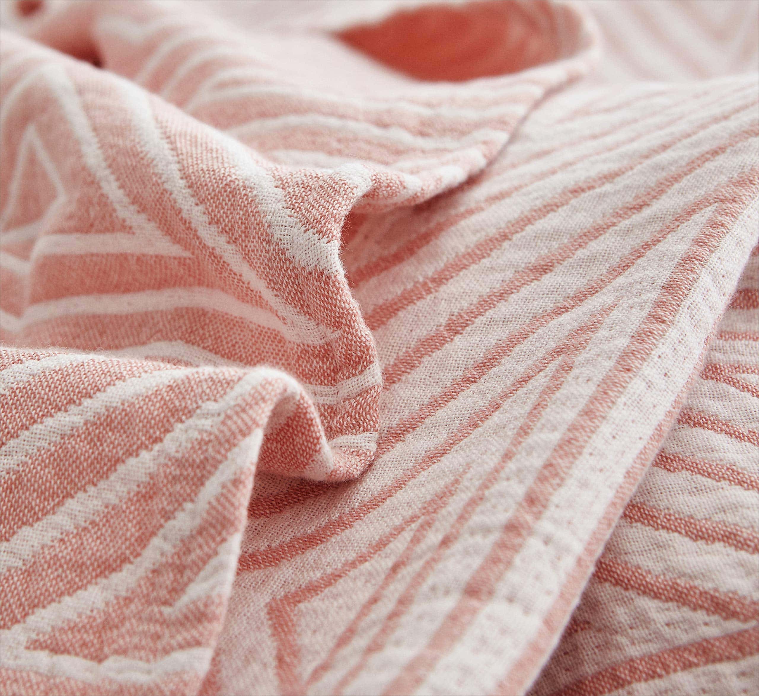 Manta Reversible de Verano de Cuadros Rojos Rayados MEJU - Imagen 6