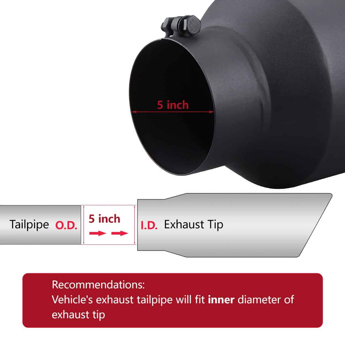 LCGP 5" Entrada 8" Salida 15" Longitud Extremo Enrollable - Imagen 4