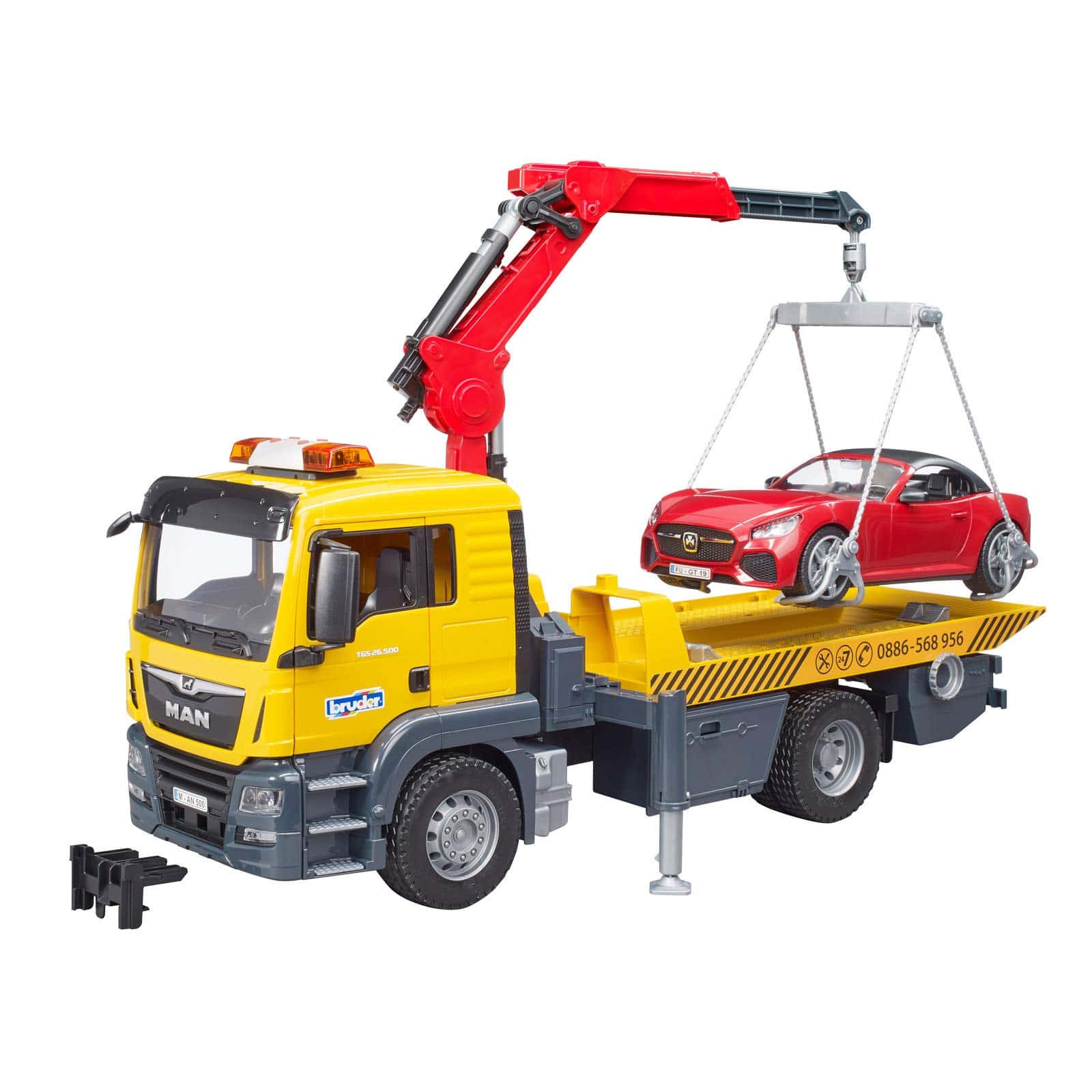 Camión de Remolque Man TGS Bruder 03750 y Módulo de Luz y - Imagen 5
