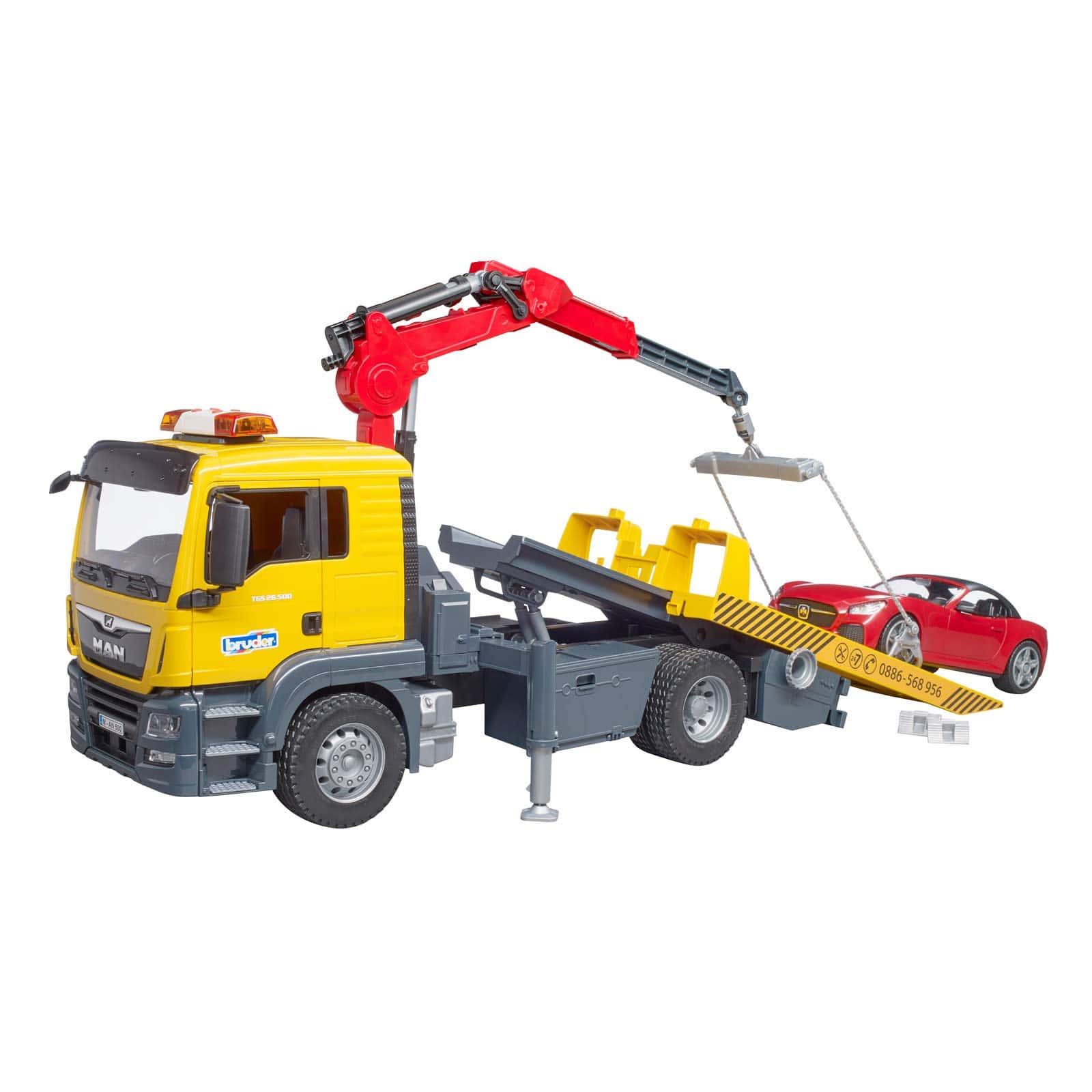 Camión de Remolque Man TGS Bruder 03750 y Módulo de Luz y - Imagen 6