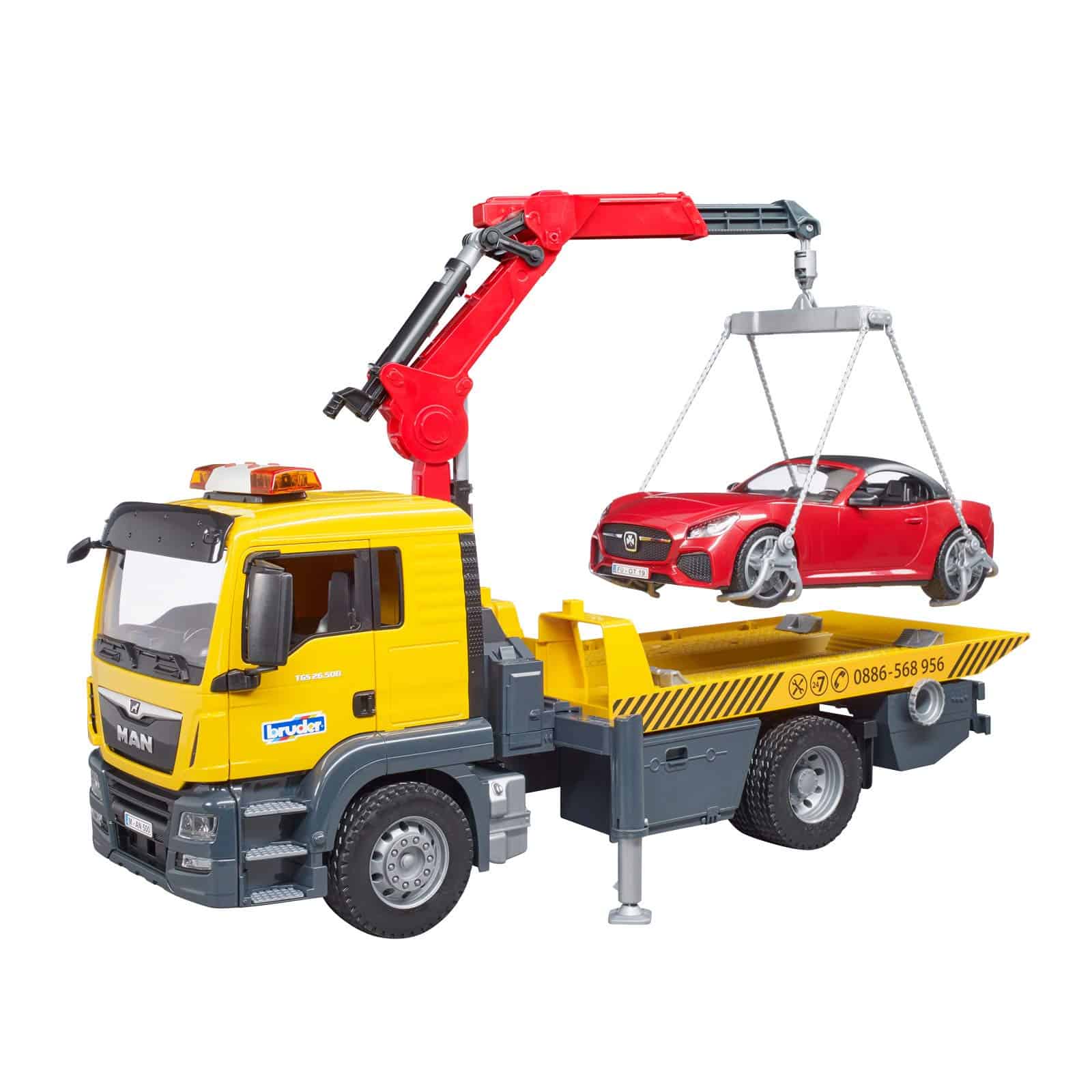 Camión de Remolque Man TGS Bruder 03750 y Módulo de Luz y - Imagen 4