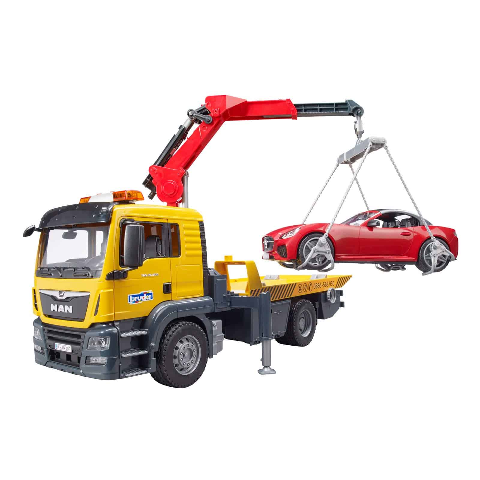 Camión de Remolque Man TGS Bruder 03750 y Módulo de Luz y