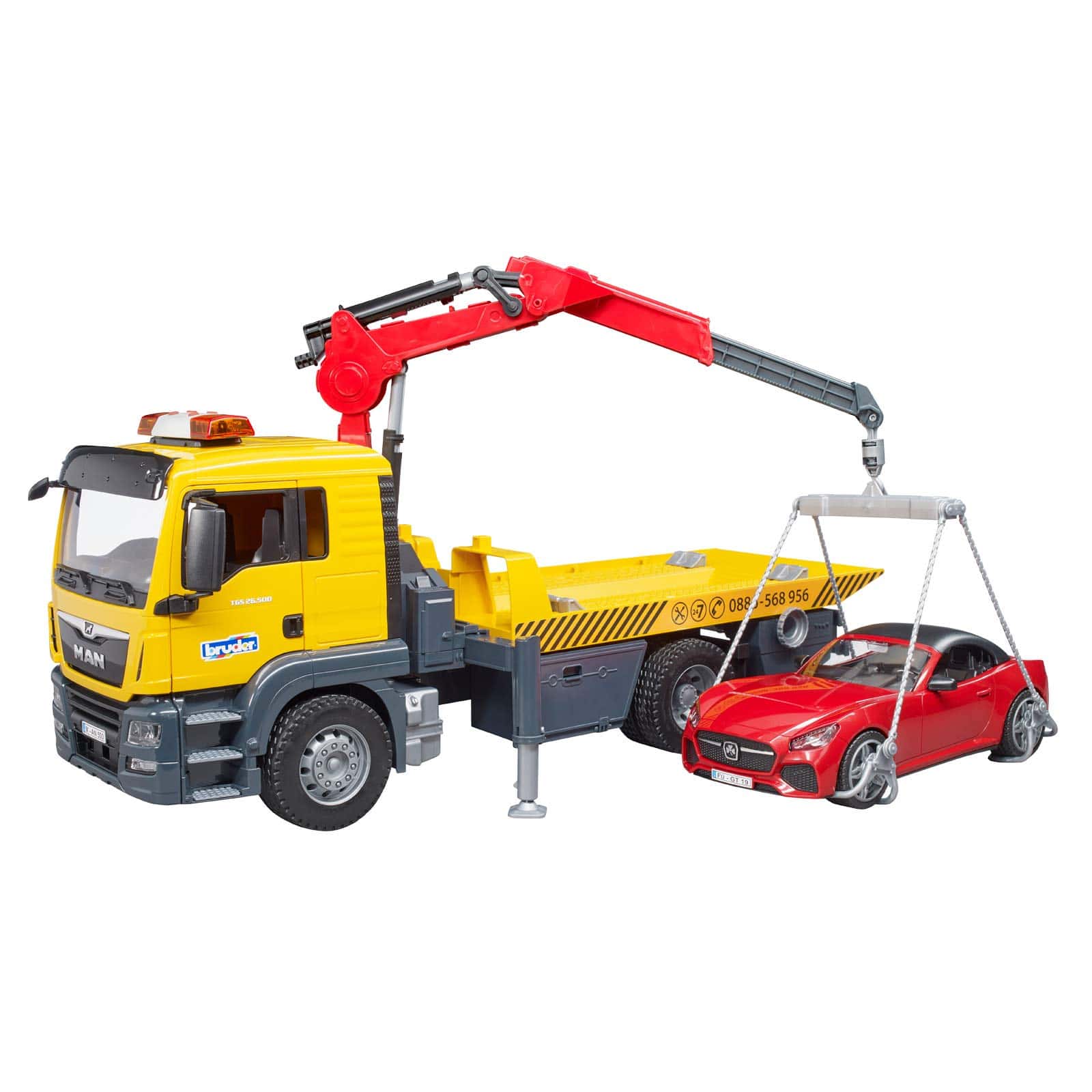 Camión de Remolque Man TGS Bruder 03750 y Módulo de Luz y - Imagen 3