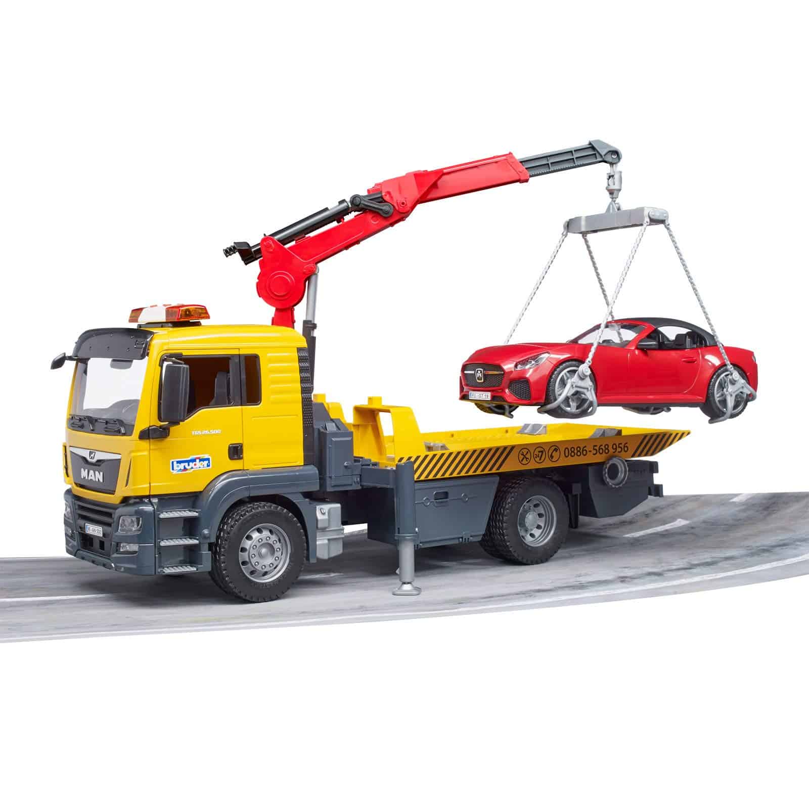 Camión de Remolque Man TGS Bruder 03750 y Módulo de Luz y - Imagen 8