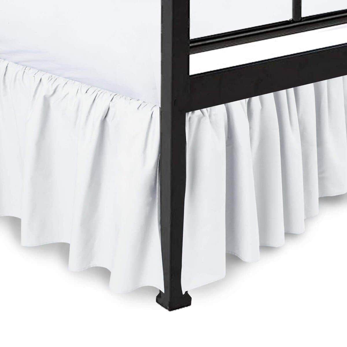 Ruffled Bed Skirt Split Corners Ultrasoft Poly