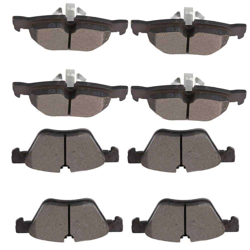 Conjunto de Pastillas de Freno Delanteras y Traseras