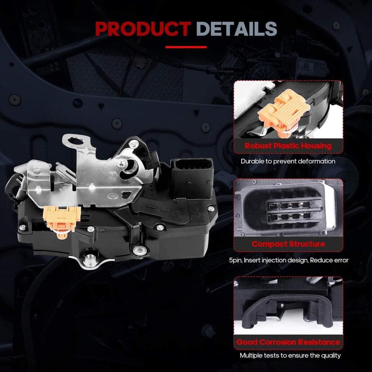 cciyu Actuador de Seguro de Pestillo de Puerta Compatible - Imagen 3