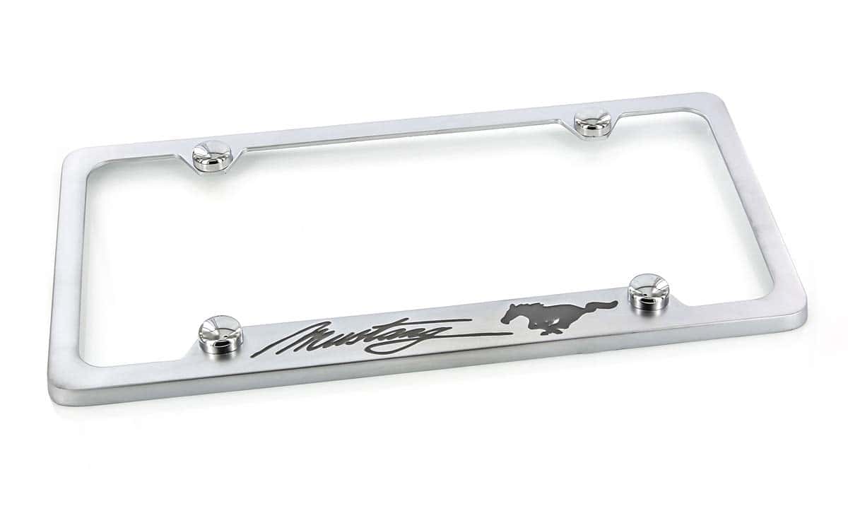 Portaplacas para Ford Mustang (4 Orificios, satín) - Imagen 4