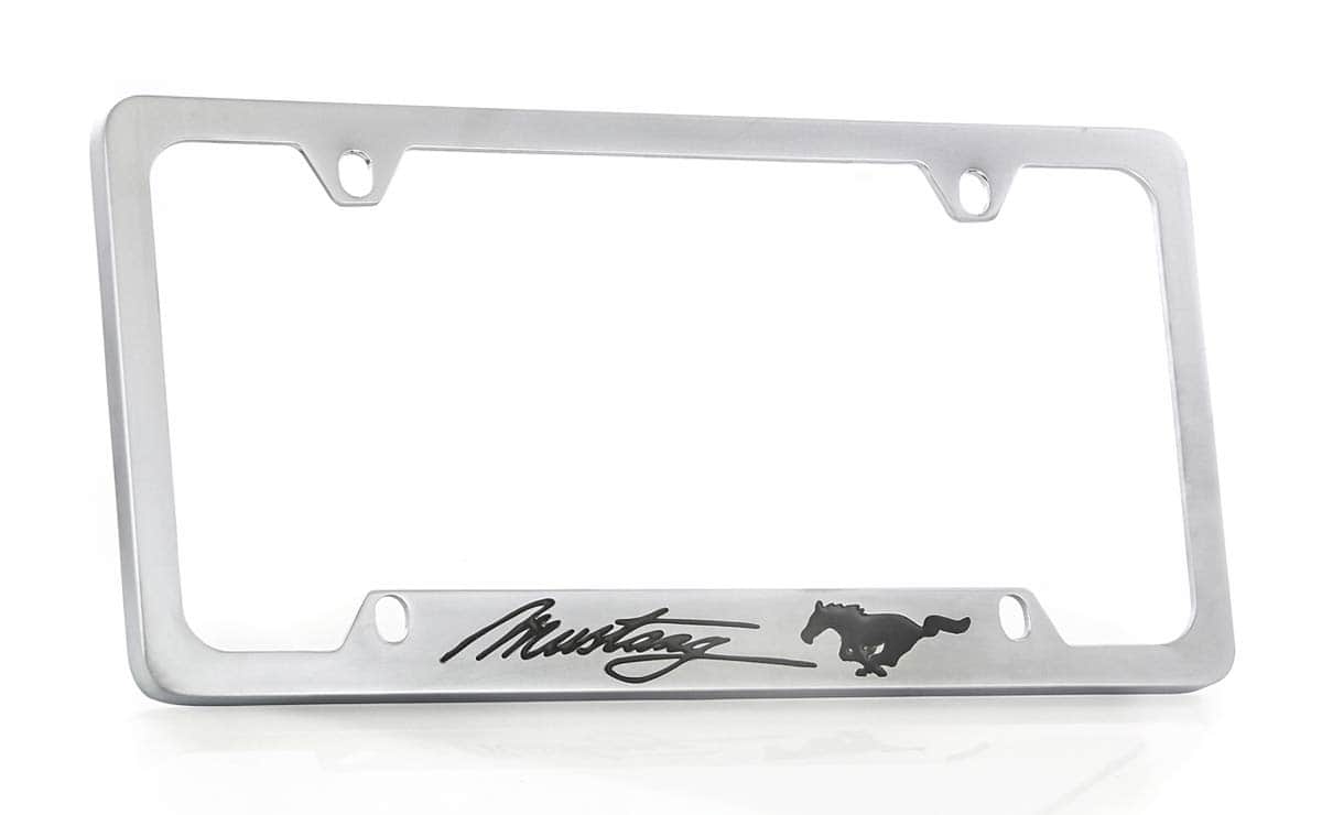 Portaplacas para Ford Mustang (4 Orificios, satín)