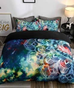 Juego de Funda de Edredón Abojoy Boho Chic Floral Mandala