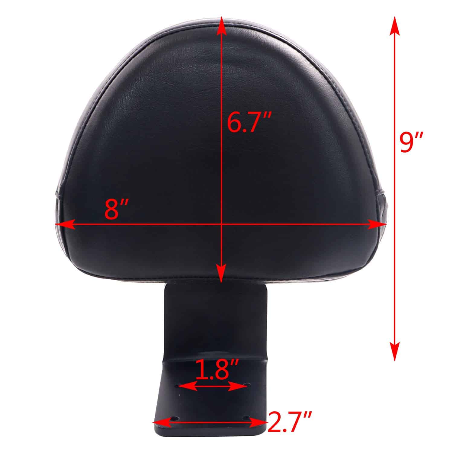 Respaldo de pasajero trasero de piel negra para Victory - Imagen 8