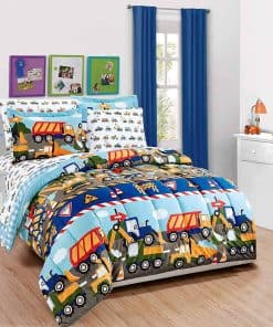 Set de Edredón Linen Plus para Niños Tractores de