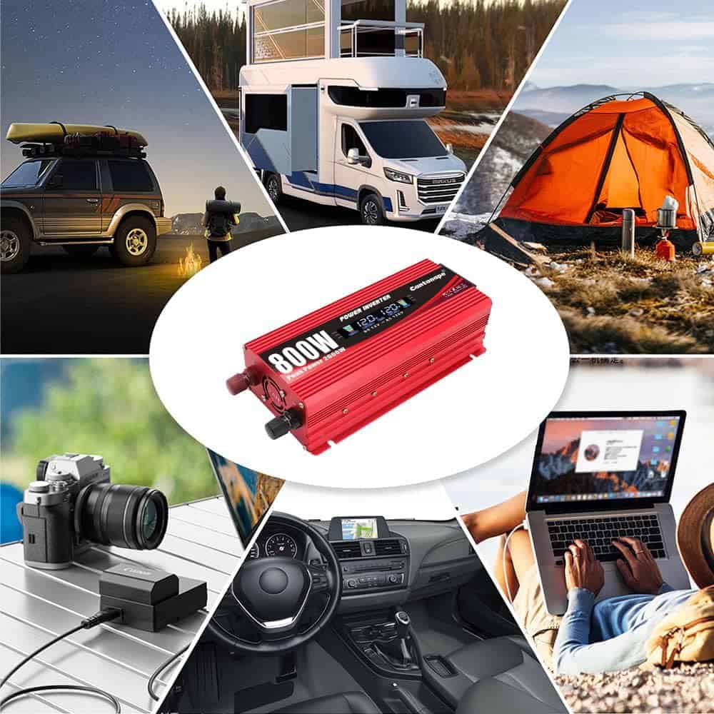 Inversor de Corriente para Coche Cantonape 800W/2000W(Pico) - Imagen 6
