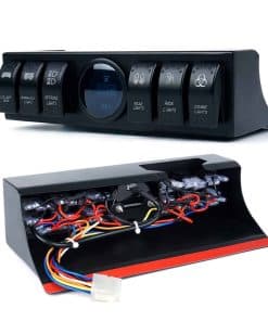 Panel de Control de 6 Interruptores Balancín con Voltímetro