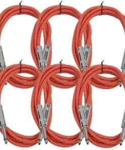 Seismic Audio - SASTSX-6 (Paquete de 6) - Cables de