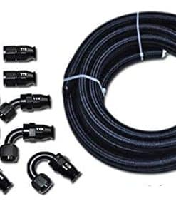 Kit de Manguera de Combustible de Nylon Negro -Negro