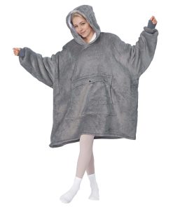 Manta con capucha extragrande Tirrinia, Manta de sherpa