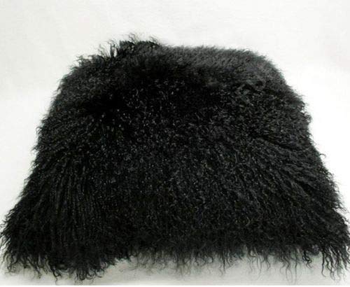 Funda de cojín de piel de cordero mongol tibetano 100% real - Imagen 8