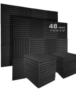 Paneles de Espuma Acústica JBER, Paquete de 48 Paneles de