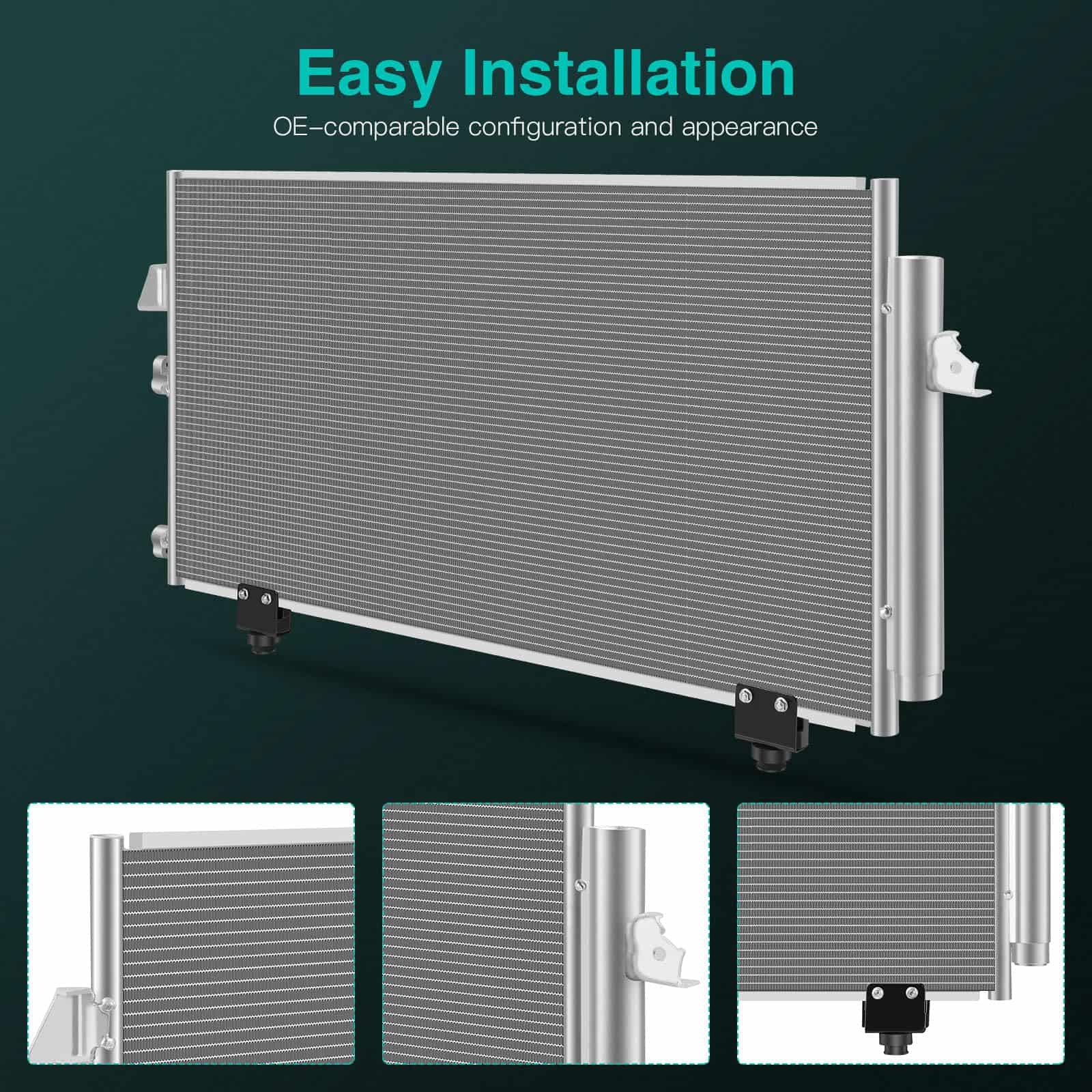 SCITOO A/C Condensador Compatible con 2001-2005 para Toyota - Imagen 4