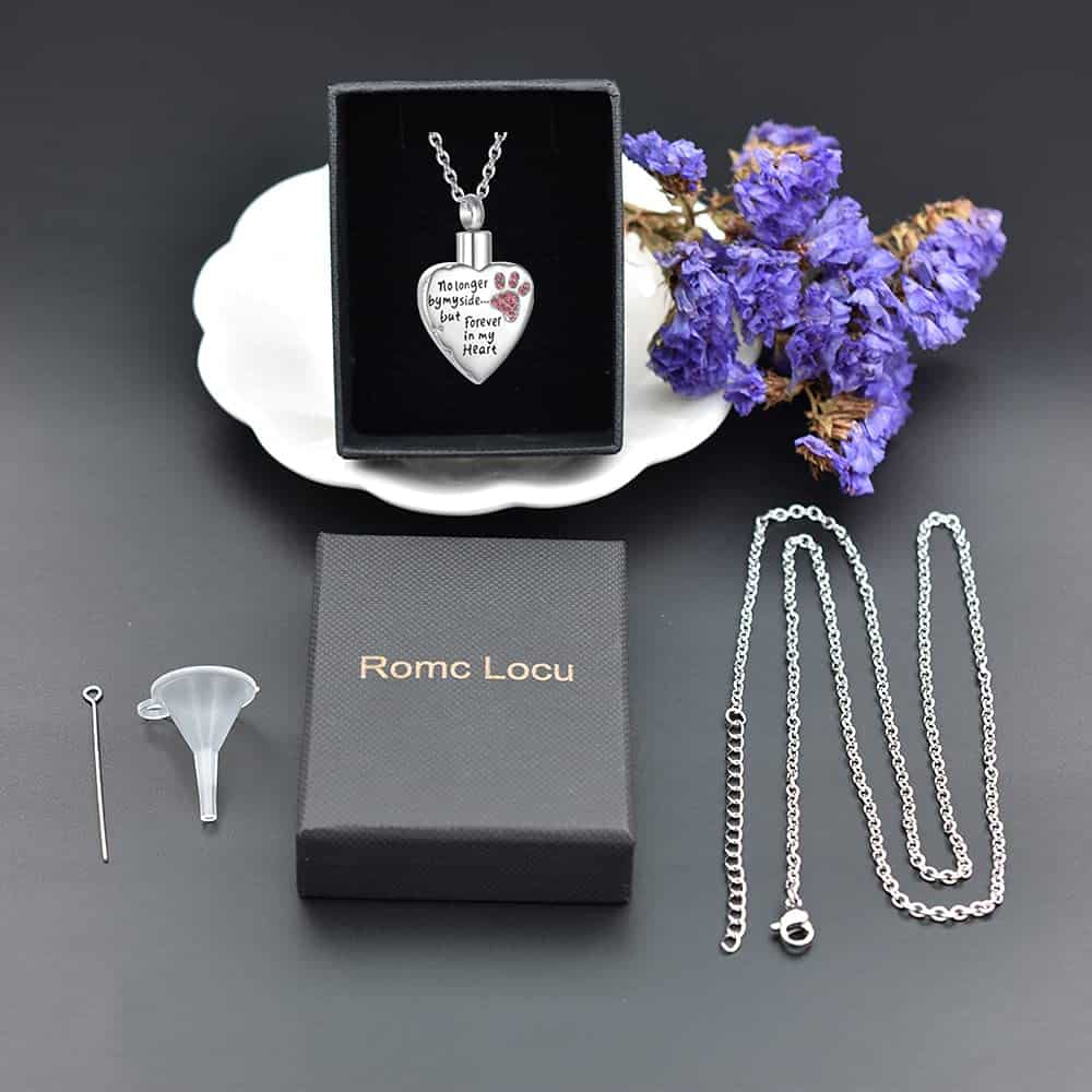 Collar de Cremación de Mascotas en Forma de Corazón de - Imagen 7