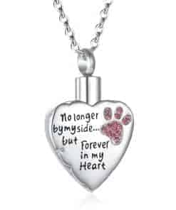 Collar de Cremación de Mascotas en Forma de Corazón de